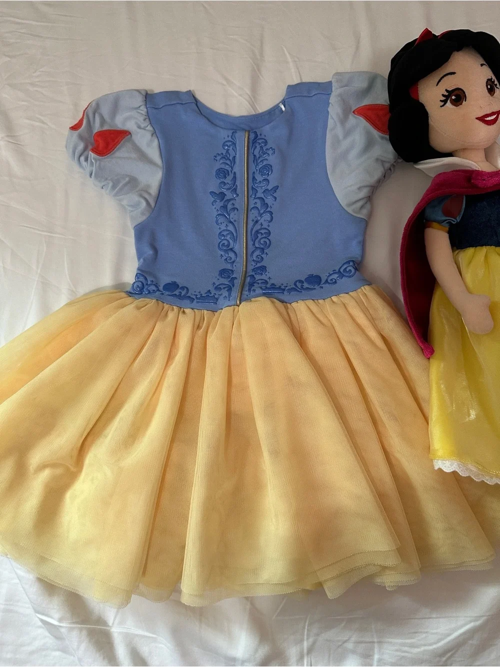 Little Sleepies Blue and Yellow Snow White Style Tulle Dress